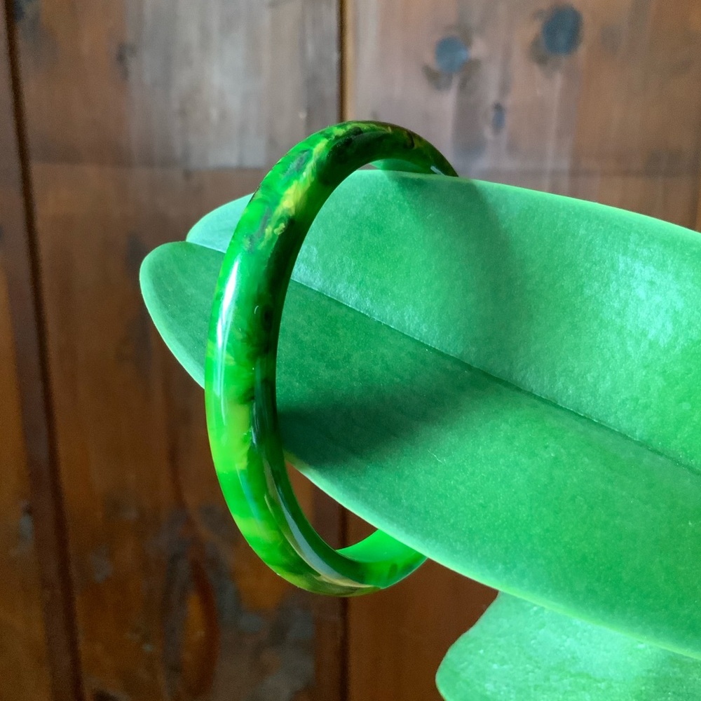 Green Resin Bangle